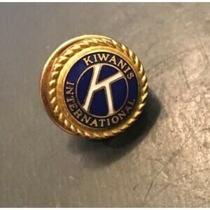 VTG Kiwanis Tie Tack/Lapel Pin , Gold Tone